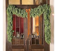 2025 Christmas Artificial Cypress Leaf Vine Wreath, 6 Ft Dense Pines Realistic Touch norfolk Garland Ornaments, Artificial Green Wreath for Christmas Holiday Mantle Fireplace Table Home Decor