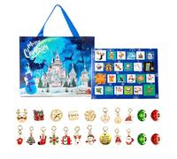 2025 Christmas Calendar Advent Bracelets - Festive Bracelet Making Kit, for Holiday Countdown | DIY Craft Kit for Sisters, Teenagers and Girls - Perfect for Christmas, Birthday