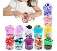 2025 Christmas Calendar Advent, Jelly Cube Crystal Mud Kit, 24 Days Crystal Mud Kit Calendar Advent for Holiday Organizers Teens Adults School Activity Coordinators Family Bonding Event
