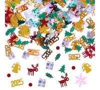 2025 Christmas Confetti Xmas Tree Mixed Snowflake Santaa Table Confetti Sequins Sprinkles Birthday Themed Party Supplies Decorations 15g