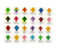 2025 Christmas Countdown Calendar | 2D Acrylic Winter Advent Decoration, Bible Verse Pocket Cross Christmas Countdown Decor for Men Adults