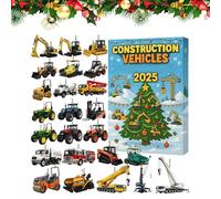 2025 Christmas Countdown Calendar | 2D Christmas Ornament,2025 Countdown Calendar Acrylic Die-cast Machines Pendant,Women Boys Girls Youth Teens Wife Husband Son Daughter
