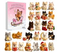 2025 Christmas Countdown Calendar,2D Flat Acrylic Dog Design Ornament,Dog Design Christmas Calendar for Kid - for Men Women Boys Girls Youth Teens Wife Husband Son Daughter Family