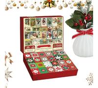 2025 Christmas Countdown Calendar, Family Puzzle Game, 24 Days Jigsaw Puzzles Kids Countdown Calendar | for Men Women Boys Youth Teens Woman Man Daughter Family