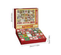 2025 Christmas Countdown Calendar Jigsaw Puzzle, 1008 Pieces Wall Decor Christmas Puzzles For Men Women Girls Youth Teens Wife Husband Son Daughter Friends, Interactive Family Puzzles Game With Boxes