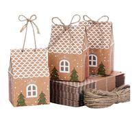 2025 Christmas gift 30PCS Large Christmas Party Gift Boxes, Christmas Favour Boxes Table Gifts Boxes, Festive Gift Wrapping Boxes for Christ