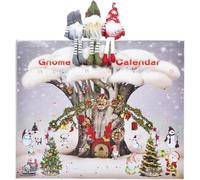 2025 Christmas Gnome Advent Calendar, 24 Days Countdown Calendar, With 21 Cute Cartoon and 3 Gnome Minifigures Doll, Count Down to Christmas Holiday Decor Gnome