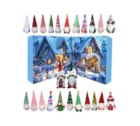 2025 Christmas Gnome Calendar，24 Days Of Christmas Gnome Advent Countdown Ornament，24 Dwarf Dolls With Different Shapes,Suitable For Decoration In Festivals And Other Places To Create An Atmosphere