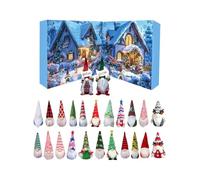 2025 Christmas Gnome Calendar，24 Days Of Christmas Gnome Advent Countdown Ornament，24 Dwarf Dolls With Different Shapes,Suitable For Decoration In Festivals And Other Places To Create An Atmosphere