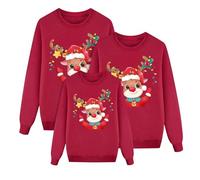 2025 Christmas Jumper Family Set Women Men Children Funny Christmas Jumper Ugly Christmas Sweater Crew Neck Unisex Christmas Jumper Couple Christmas Outfit Ugly Sweatshirt Christmas Costume, @030, M