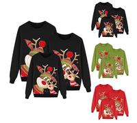 2025 Christmas Jumper Family Set Women Men Children Funny Christmas Jumper Ugly Christmas Sweater Crew Neck Unisex Christmas Jumper Couple Christmas Outfit Ugly Sweatshirt Christmas Costume, @007, 5-6