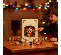 2025 Christmas Owls Countdown Calendar, 2D Acrylic Christmas Hanging Decorations Owl, 24 Bird Toy Collectible Owls Ornaments Home Decor For Kids And Audults Birds Lover, Whimsical Holiday Decor