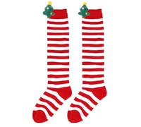 2025 Christmas Socks Girls Above Knee Striped Santa Extra Long Thigh High Socks Long Boot Stockings Mesh Stockings, d, A