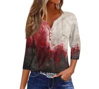 2025 Christmas Tops for Women UK Casual Long Sleeve Crewneck Lightweight Shirts Fall Trendy Xmas Tree Snowflake Print Blouse Dressy Comfy Loose Fit T-Shirt