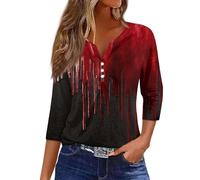 2025 Christmas Tops for Women UK Casual Long Sleeve Crewneck Lightweight Shirts Fall Trendy Xmas Tree Snowflake Print Blouse Dressy Comfy Loose Fit T-Shirt