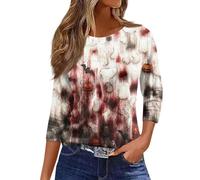 2025 Christmas Tops for Women UK Casual Long Sleeve Crewneck Lightweight Shirts Fall Trendy Xmas Tree Snowflake Print Blouse Dressy Comfy Loose Fit T-Shirt