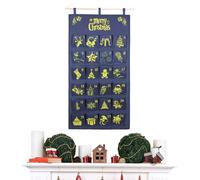 2025 Christmas with Pockets - 24 Day Hanging Wall Hanging Organizer for Candy, Chocolate, Toys and Jewelry, Festive Countdown Storage Bag for Parties and Decor