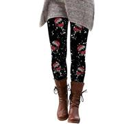 2025 Christmas Women's Yoga Leggings Printed Patterns Pilates Tights Skinny Pants Leggings Patterned Casual Printed Santa Party Snowman Yoga Patterned Long Winter Pants Christmas Gym Fitness Running