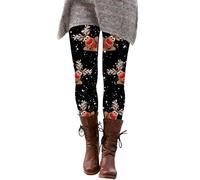 2025 Christmas Women's Yoga Leggings Printed Patterns Pilates Tights Skinny Pants Leggings Patterned Casual Printed Santa Party Snowman Yoga Patterned Long Winter Pants Christmas Gym Fitness Running