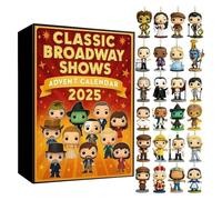 2025 Classic Broadway Shows Advent Calendar - Halloween Advent Calendar 2025, 24 Days Countdown Calendar with Iconic Musical Character Collectibles, Halloween Gifts For Broadway Fans (A)