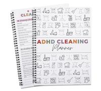 2025 Cleaning Plan Schedule - Daily, Weekly and Monthly Cleaning Plan Organiser with cute cleaning icons - perfect for home, flat and office cleaning management!