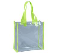 2025 Clear Tote Bag Fashion Beach Bag Shoulder Handbag For Shopping Gym Travel Shoulder Men (Light Green, One Size)