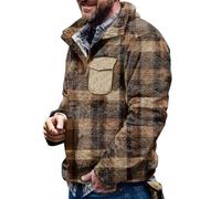 2025 Clothing Unisex Sweatshirt Classic Light And Breathable Sherpa Lined Pullover Sweater Loose Fit Workout Casual Crewneck Jumper Top For Working Out Coffee