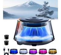 2025 Cloud Mist Car Diffuser Auto On/Off, Car Air Freshener Premium Scenic Fragrance Cars Freshener, Rechargeable, Adjustable Intensity (Forests,2 replacement)