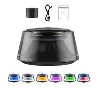 2025 Cloud Mist Car Diffuser,Smart Car Air Freshener,Auto On/Off with USB-C Rechargeable and 6 Ambient Light,Adjustable Intensity Premium Scenic Fragrance Auto Freshener Long Lasting (White Tea)
