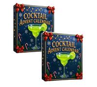 2025 Cocktail Advent Calendar,24 Days Cocktail Countdown Calendar,a Daily Tasting Journey Through the World,Holiday Countdown & Gifting of Whiskey Gift Whiskey Lovers (2Pcs)