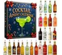 2025 Cocktail Advent Calendar,24 Days Cocktail Countdown Calendar,a Daily Tasting Journey Through the World,Holiday Countdown & Gifting of Whiskey Gift Whiskey Lovers