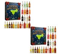 2025 Cocktail Advent Calendar,24 Days Cocktail Countdown Calendar,a Daily Tasting Journey Through the World,Holiday Countdown & Gifting of Whiskey Gift Whiskey Lovers (2pcs)