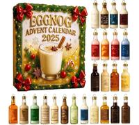 2025 Cocktail Advent Calendar, 4 Days Cocktail Countdown Calendar, 24 Days Without Repetition, A Daily Tasting Journey Through, Holiday Countdown & Gifting of Whiskey Lovers (Yellow-1Pc)