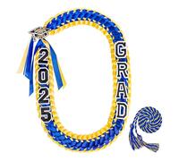 2025 Commencement Double Headed Braided Cord Premium Polyester Academic Achievement Symbol Adjustable Graduation Stole With Lei Tassels