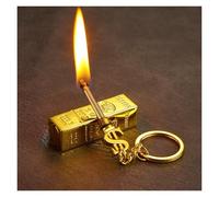 2025 Convenient Gold Bar Small Match All-Metal Multi-Function Keychain 10,000 Matches Waterproof and Windproof Lighter Kerosene Lighter