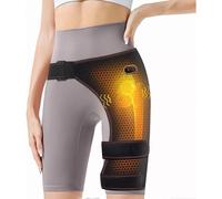 2025 Cordless Heated Hip Support Brace with 3-Mode Heating & Vibration - Wireless Hip Heating Pad for Hip Pain Relief with Overheat Protection