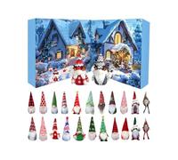 2025 Countdown Calendar, 24 Days Cute Christmas Gnome Advents Calendars, Long-lasting Decorative Plush Toys Small Figures For Family Friends Festival Window Entrances, Holiday Memory Marker Tool