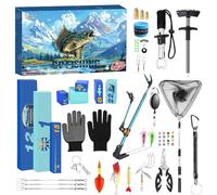 2025 Countdown Calendar - Countdown 24 Days For Christmas Kit | Advent Holiday Angling Hold Rod Gripper Hook Lever For Boys Must Musing Ungers