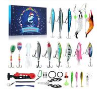 2025 Countdown Hook Blind 24 Day Surprise You Can Open A Compartment To Showcase A Surprise And Prepare For Big Days. (Blue, 37.5x26x3.5cm)