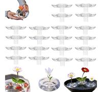 2025 Creative Floating Floral Arrangement Holder,Floating Flower Display Stand,Clear Acrylic Floating Flower Bowl,Modern Floating Vase for Flower Bowls/Fish Tanks (20 Pcs, S)