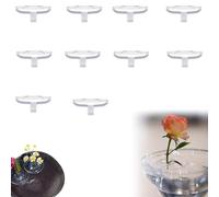 2025 Creative Floating Floral Arrangement Holder, Floating Flower Holder, 10/20/30PCS Clear Floating Flower Bowl Stem Holder, For Bowls/Fish Tanks, Indoor Floral Arranging Holders (10pcs,small)