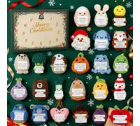 2025 Crochet Animal Advent Christmas Calendar 24 Days Handmade Positive Animals,Daily Surprises Emotional Comfort Creative Enjoyment Holiday Spirit For Girls Boys Adults Halloween Holiday