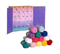 2025 Crochet Society Advent Calendar - 25-Day Countdown DIY Craft Kit with Acrylic Yarn, Exclusive Patterns & StepTutorials, Perfect Giftfor Crochet Enthusiasts
