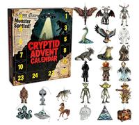 2025 Cryptid Advent Calendar, 24 Days Christmas Countdown Calendars With 24 Different 2D Cryptids Ornaments, Countdown Holiday Box Gift for Tree Decor & Cryptid Fans