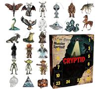 2025 Cryptid Advent Calendar - Unbox The Unknown This Christmas, 24 Days of Monsters Legends with 24 Different 2d Acrylic Paranormal, Collectible Mythical Creature Ornaments (1pc)