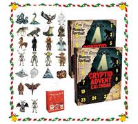 2025 Cryptid Advent Calendar - Unbox The Unknown This Christmas, Mysteries of The Unknown - 2025 Cryptid Advent Calendar, with 24 Different 2D Acrylic Paranormal, for Cryptid Fans (2Pcs)