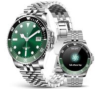 2025 DA GPT Smart Watch for Men with Bluetooth Call, Heart Rate, Blood Pressure, SpO2, Sleep Monitor, 107 Sports Modes, Waterproof Round Watch, 1.19-inch AMOLED Display, Compatible Android and iOS