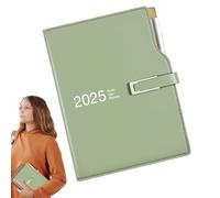 2025 Daily Planner - 2025 Yearly Planner, A6 Daily Agenda with Appointment Planner | Daily Notebook with Pen, Weekly Appointment Book to Record Daily Tasks