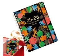2025 Daily Planner - Hardcover Agenda Book, Compact Weekly Chart | A5 Time Journal Planners for Teen Desk Organization With Women Schedet Setup, Monthly Task Layout, Personal Note Keeping Rutine, ST