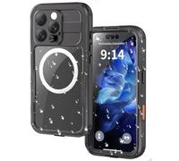 [2025 Design] for iPhone 16 Pro Max Case Waterproof, Full Body Protection Case with Built-in Screen, Compatible with MagSafe, Heavy Duty Military Protection Cover for iPhone 16 Pro Max 6.9" Black